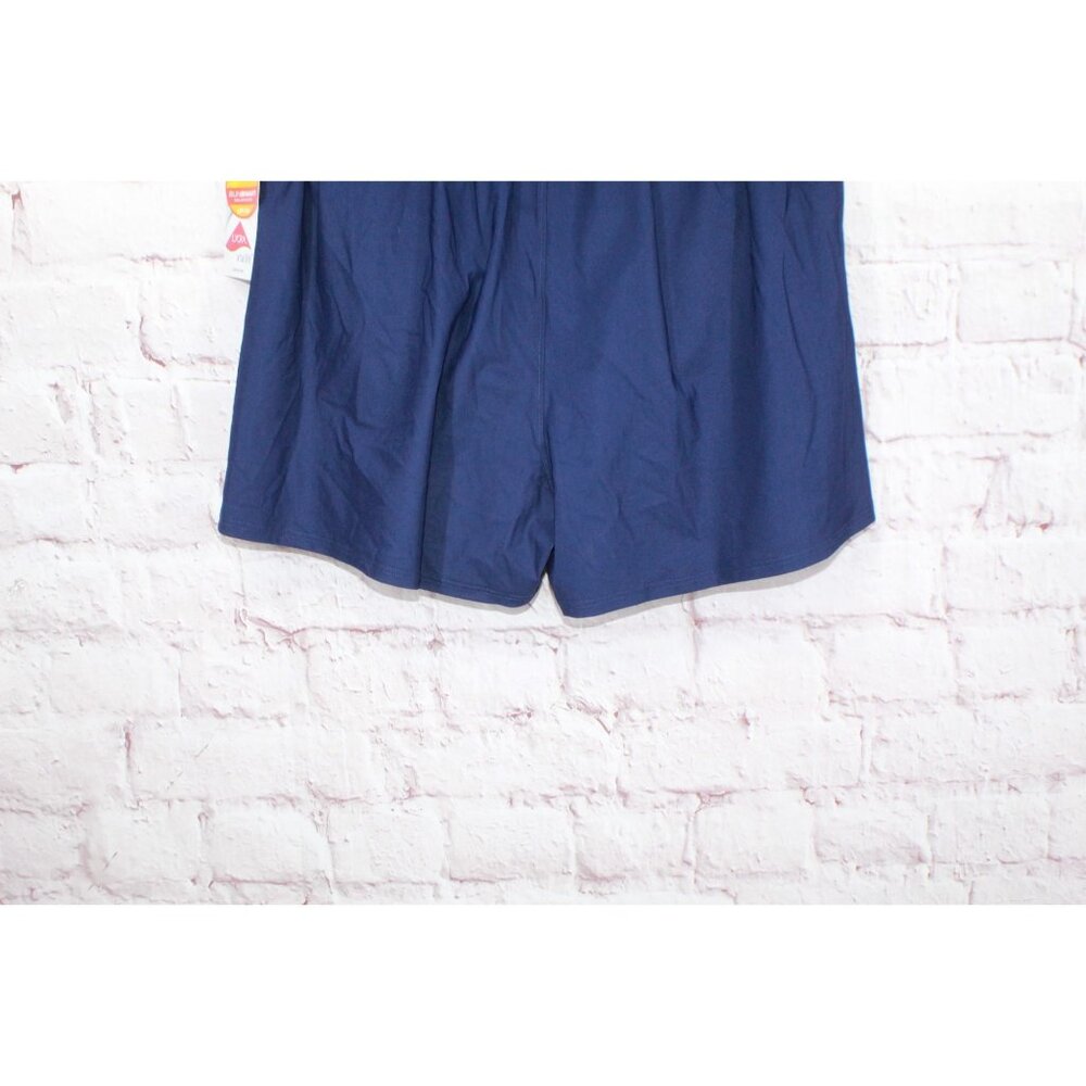 LL Bean Shaping Swimwear Soft Drape Swim Shorts Darkest Navy Size 12 - Picture 3 of 10